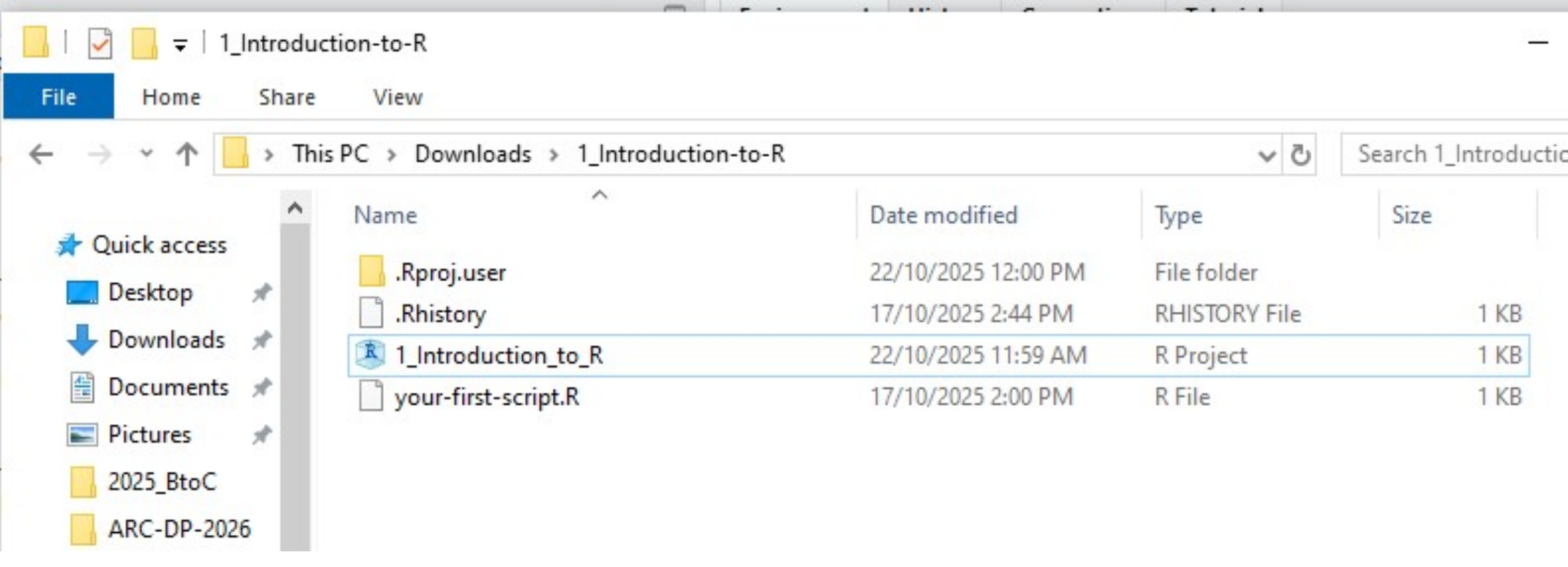 Every lab folder will contain all the files you need for the session